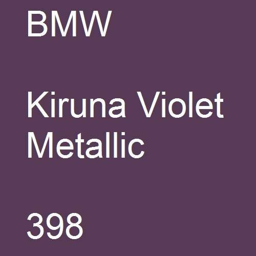 BMW, Kiruna Violet Metallic, 398.